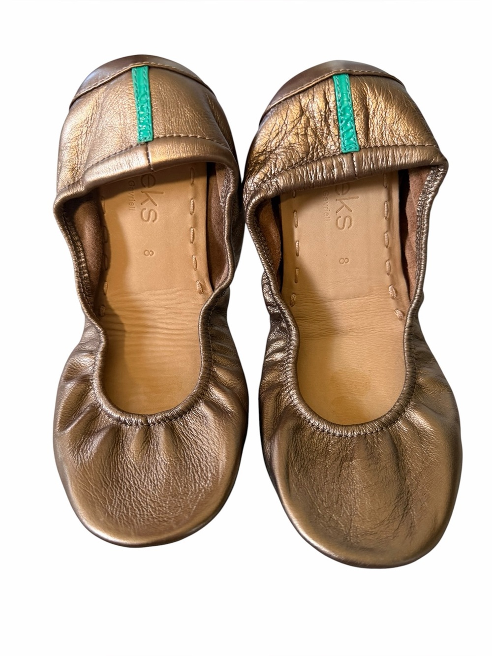 Tieks by Gavrieli Metallic Bronze Ballet Flats Size 8 - Picture 5 of 12